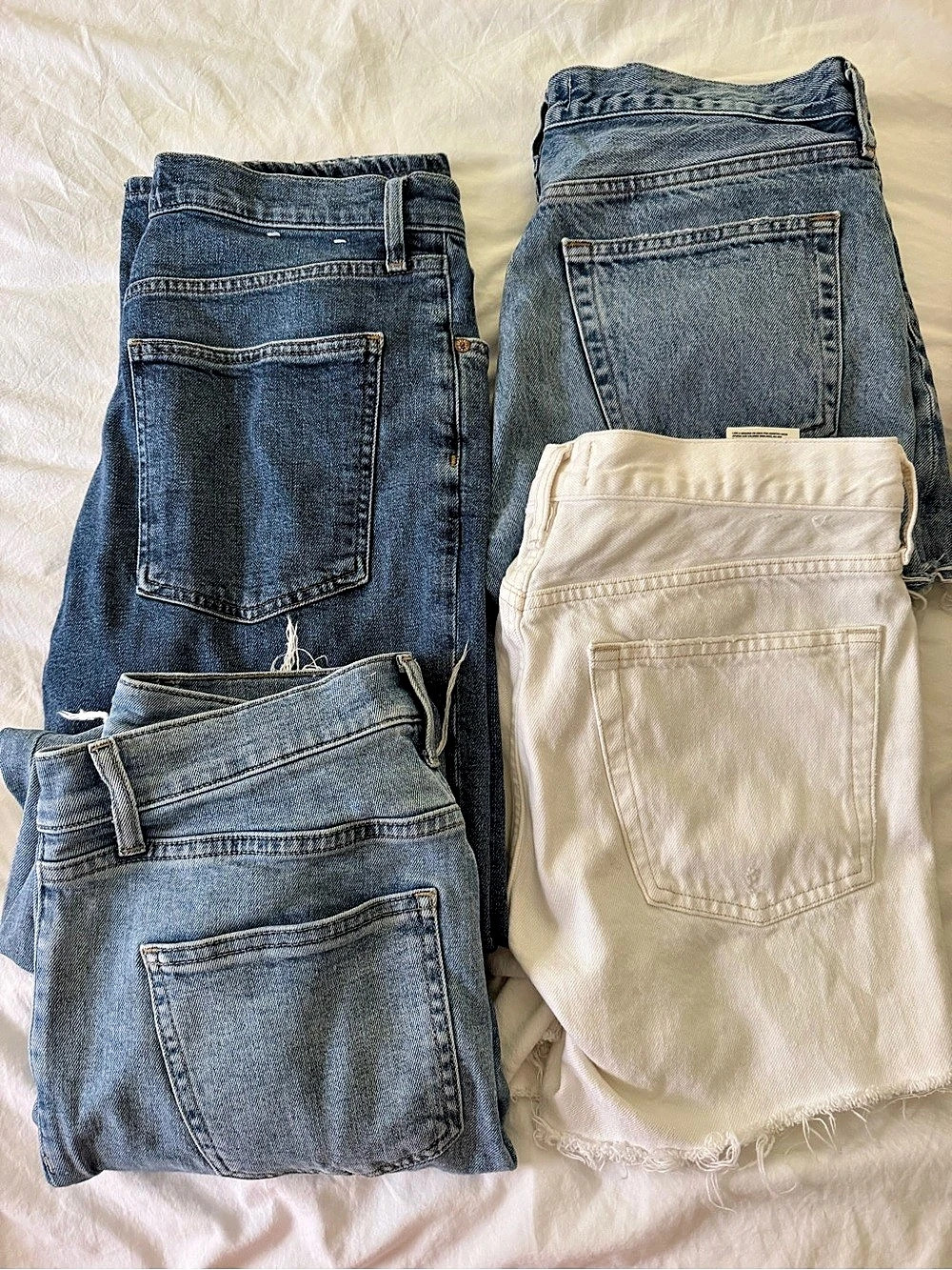 Denim bundle - Pistola, Agolde jeans and shorts